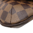 ルイヴィトン LOUIS VUITTON ミュゼット サルサ ロングストラップ N51300 ダミエエベヌ ダミエキャンバス ショルダーバッグ ゴールド金具 茶 肩掛け