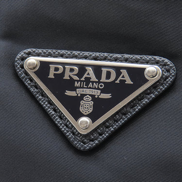 プラダ PRADA 三角ロゴ ショルダ― VA0269 NERO ナイロン レザー テスート サフィアーノ ショルダーバッグ シルバー金具 黒 斜め掛け