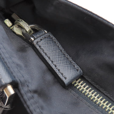 プラダ PRADA 三角ロゴ ショルダ― VA0269 NERO ナイロン レザー テスート サフィアーノ ショルダーバッグ シルバー金具 黒 斜め掛け