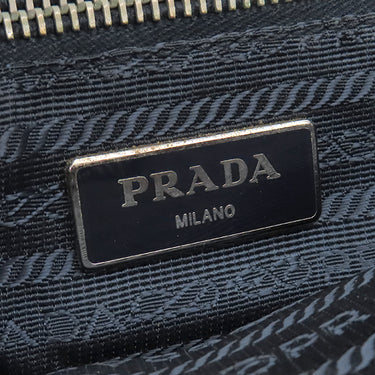 プラダ PRADA 三角ロゴ ショルダ― VA0269 NERO ナイロン レザー テスート サフィアーノ ショルダーバッグ シルバー金具 黒 斜め掛け