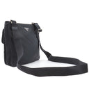 プラダ PRADA 三角ロゴ ショルダ― VA0269 NERO ナイロン レザー テスート サフィアーノ ショルダーバッグ シルバー金具 黒 斜め掛け