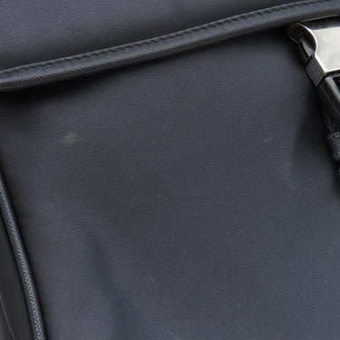 プラダ PRADA 三角ロゴ ショルダ― VA0269 NERO ナイロン レザー テスート サフィアーノ ショルダーバッグ シルバー金具 黒 斜め掛け