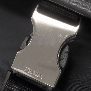 プラダ PRADA 三角ロゴ ショルダ― VA0269 NERO ナイロン レザー テスート サフィアーノ ショルダーバッグ シルバー金具 黒 斜め掛け