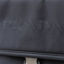 プラダ PRADA 三角ロゴ ショルダ― VA0269 NERO ナイロン レザー テスート サフィアーノ ショルダーバッグ シルバー金具 黒 斜め掛け
