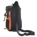 バーバリー BURBERRY レオ アニマルプリント ナイロン カーキ×オレンジ ナイロン ボディバッグ シルバー金具 アニマル柄 レオパード