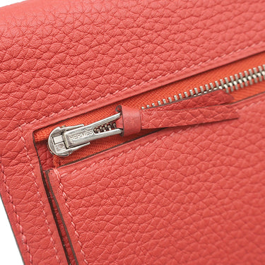 エルメス HERMES ドゴン ロング ブーゲンビリア トリヨンクレマンス 長財布 シルバー金具