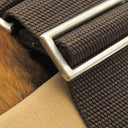 プラダ PRADA B10661 ナチュラル レザー キャンバス PELLICCIA WINTER ショルダーバッグ シルバー金具 ハムスター ファー 斜め掛け 茶