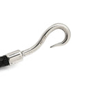 エルメス HERMES ジャンボ ブラック×シルバー レザー メタル チョーカー 二連ブレスレット