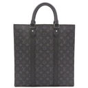 ルイヴィトン LOUIS VUITTON サックプラ M46452 モノグラムエクリプス モノグラムキャンバス モノグラムエクリプスキャンバス 2WAYバッグ シルバー金具 黒 ショルダー トートバッグ