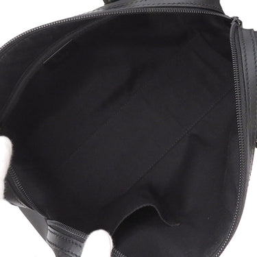 グッチ GUCCI ミニボストン 257289 ブラック ナイロン レザー ハンドバッグ シルバー金具 黒 肩掛け アウトレット品