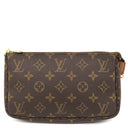 ルイヴィトン LOUIS VUITTON ポシェット アクセソワール M40712 モノグラム モノグラムキャンバス アクセサリーポーチ ゴールド金具 茶 ハンドバッグ