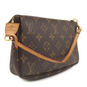 ルイヴィトン LOUIS VUITTON ポシェット アクセソワール M40712 モノグラム モノグラムキャンバス アクセサリーポーチ ゴールド金具 茶 ハンドバッグ