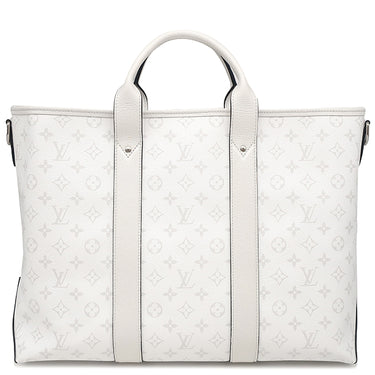 ルイヴィトン LOUIS VUITTON ウィークエンド トートＮM M30919 オプティック ホワイト タイガ モノグラムキャンバス 2WAYバッグ シルバー金具