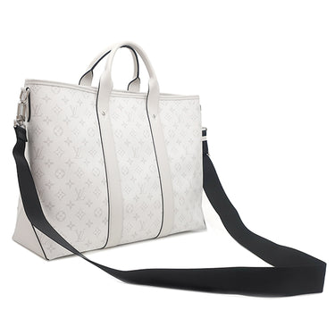 ルイヴィトン LOUIS VUITTON ウィークエンド トートＮM M30919 オプティック ホワイト タイガ モノグラムキャンバス 2WAYバッグ シルバー金具