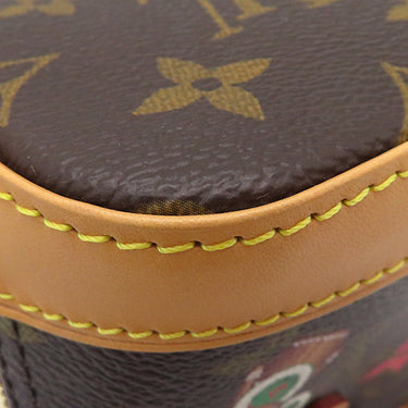 ルイヴィトン LOUIS VUITTON ナノ アルマ M12199 モノグラム×キャンディレッド モノグラムキャンバス ショルダーバッグ ゴールド金具 茶 ヴィヴィエンヌ ホリデー コレクション
