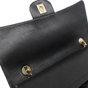 シャネル CHANEL マトラッセ 25 チェーン ショルダー ブラック ラムスキン ショルダーバッグ ゴールド金具 黒 Wフラップ