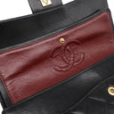 シャネル CHANEL マトラッセ 25 チェーン ショルダー ブラック ラムスキン ショルダーバッグ ゴールド金具 黒 Wフラップ