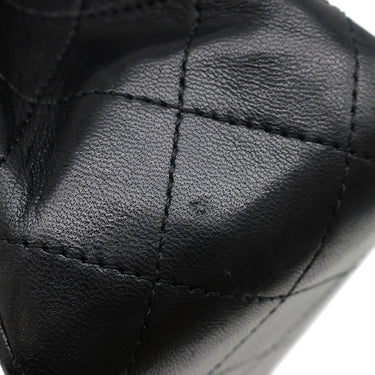 シャネル CHANEL マトラッセ 25 チェーン ショルダー ブラック ラムスキン ショルダーバッグ ゴールド金具 黒 Wフラップ