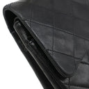 シャネル CHANEL マトラッセ 25 チェーン ショルダー ブラック ラムスキン ショルダーバッグ ゴールド金具 黒 Wフラップ