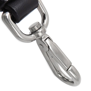 プラダ PRADA メタルロゴ ギャザー ブラック ナイロン レザー 2WAYバッグ シルバー金具 黒 トート ショルダーバッグ