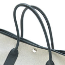 エルメス HERMES ガーデンパーティー PM ネイビー×ナチュラル トワルアッシュ ネゴンダ トートバッグ シルバー金具 紺 トワルH
