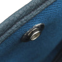 エルメス HERMES ガーデンパーティー PM ネイビー×ナチュラル トワルアッシュ ネゴンダ トートバッグ シルバー金具 紺 トワルH