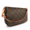 ルイヴィトン LOUIS VUITTON ポシェット アクセソワール M40712 モノグラム モノグラムキャンバス アクセサリーポーチ ゴールド金具 茶 ハンドバッグ