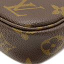 ルイヴィトン LOUIS VUITTON ポシェット アクセソワール M40712 モノグラム モノグラムキャンバス アクセサリーポーチ ゴールド金具 茶 ハンドバッグ