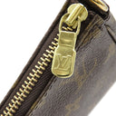 ルイヴィトン LOUIS VUITTON ポシェット アクセソワール M40712 モノグラム モノグラムキャンバス アクセサリーポーチ ゴールド金具 茶 ハンドバッグ
