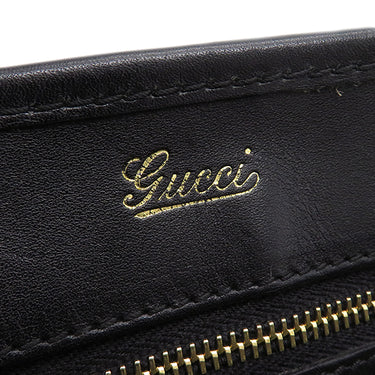 グッチ GUCCI ニュージャッキー 145817 ブラック レザー グッチシマレザー トートバッグ シャンパンゴールド金具 ゴールド金具 黒 GG ハンドバッグ