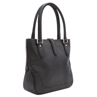 グッチ GUCCI ニュージャッキー 145817 ブラック レザー グッチシマレザー トートバッグ シャンパンゴールド金具 ゴールド金具 黒 GG ハンドバッグ