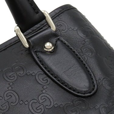 グッチ GUCCI ニュージャッキー 145817 ブラック レザー グッチシマレザー トートバッグ シャンパンゴールド金具 ゴールド金具 黒 GG ハンドバッグ