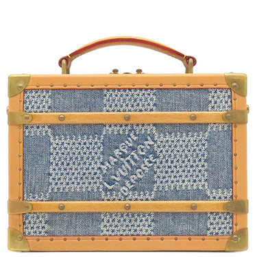 ルイヴィトン LOUIS VUITTON ハンドル トランク N40626 ダミエデニム コットンキャンバス ダミエデニム3Dコットンキャンバス ショルダーバッグ ゴールド金具 ショルダー 斜め掛け