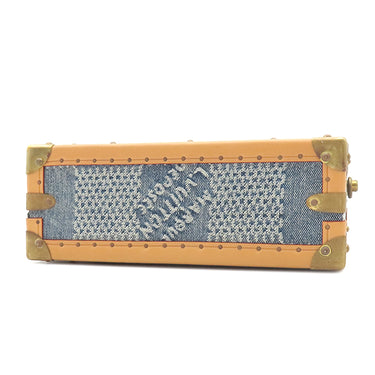 ルイヴィトン LOUIS VUITTON ハンドル トランク N40626 ダミエデニム コットンキャンバス ダミエデニム3Dコットンキャンバス ショルダーバッグ ゴールド金具 ショルダー 斜め掛け