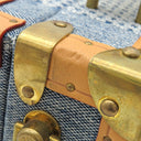 ルイヴィトン LOUIS VUITTON ハンドル トランク N40626 ダミエデニム コットンキャンバス ダミエデニム3Dコットンキャンバス ショルダーバッグ ゴールド金具 ショルダー 斜め掛け