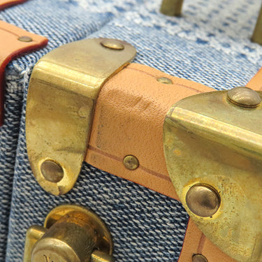 ルイヴィトン LOUIS VUITTON ハンドル トランク N40626 ダミエデニム コットンキャンバス ダミエデニム3Dコットンキャンバス ショルダーバッグ ゴールド金具 ショルダー 斜め掛け