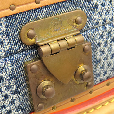 ルイヴィトン LOUIS VUITTON ハンドル トランク N40626 ダミエデニム コットンキャンバス ダミエデニム3Dコットンキャンバス ショルダーバッグ ゴールド金具 ショルダー 斜め掛け