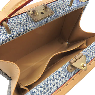 ルイヴィトン LOUIS VUITTON ハンドル トランク N40626 ダミエデニム コットンキャンバス ダミエデニム3Dコットンキャンバス ショルダーバッグ ゴールド金具 ショルダー 斜め掛け