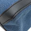 ヴァレンティノ VALENTINO VLTN ロゴ 2Y2B0B78 ブルー×ブラック デニム レザー 2WAYバッグ ブラック金具 青 黒 ショルダー トート スタッズ