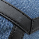 ヴァレンティノ VALENTINO VLTN ロゴ 2Y2B0B78 ブルー×ブラック デニム レザー 2WAYバッグ ブラック金具 青 黒 ショルダー トート スタッズ