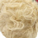 グッチ GUCCI ファー ウェブ ストライプ 759689 ベージュ ファー ポーチ シルバー金具 コスメティックケース クラッチバッグ