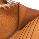 エルメス HERMES ケリーウォレット ロング ゴールド ヴォーエプソン 長財布 シルバー金具 茶