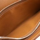 エルメス HERMES ケリーウォレット ロング ゴールド ヴォーエプソン 長財布 シルバー金具 茶