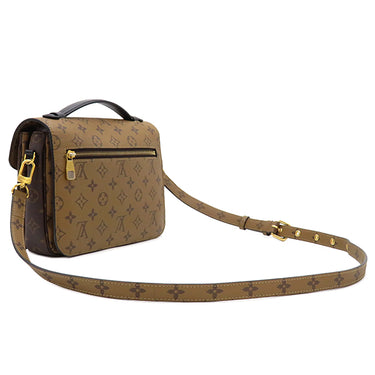 ルイヴィトン LOUIS VUITTON ポシェット メティス MM M44876 モノグラムリバース モノグラムキャンバス モノグラムリバースキャンバス 2WAYバッグ ゴールド金具 茶 ショルダー