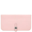 エルメス HERMES ドゴンロング ローズサクラ スイフト 長財布 シルバー金具