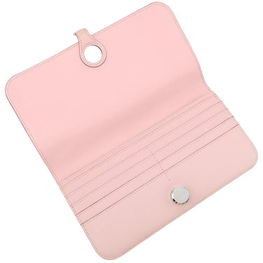 エルメス HERMES ドゴンロング ローズサクラ スイフト 長財布 シルバー金具