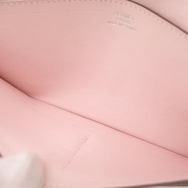 エルメス HERMES ドゴンロング ローズサクラ スイフト 長財布 シルバー金具