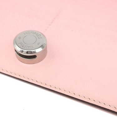 エルメス HERMES ドゴンロング ローズサクラ スイフト 長財布 シルバー金具