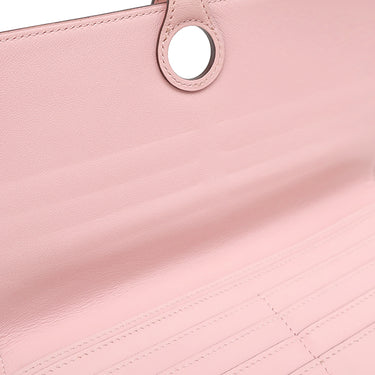 エルメス HERMES ドゴンロング ローズサクラ スイフト 長財布 シルバー金具