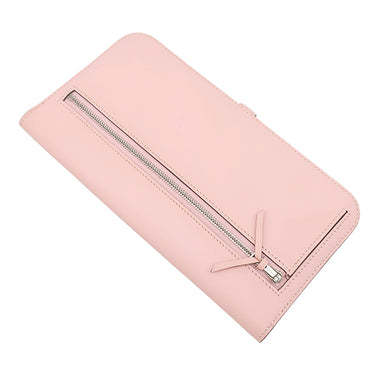 エルメス HERMES ドゴンロング ローズサクラ スイフト 長財布 シルバー金具